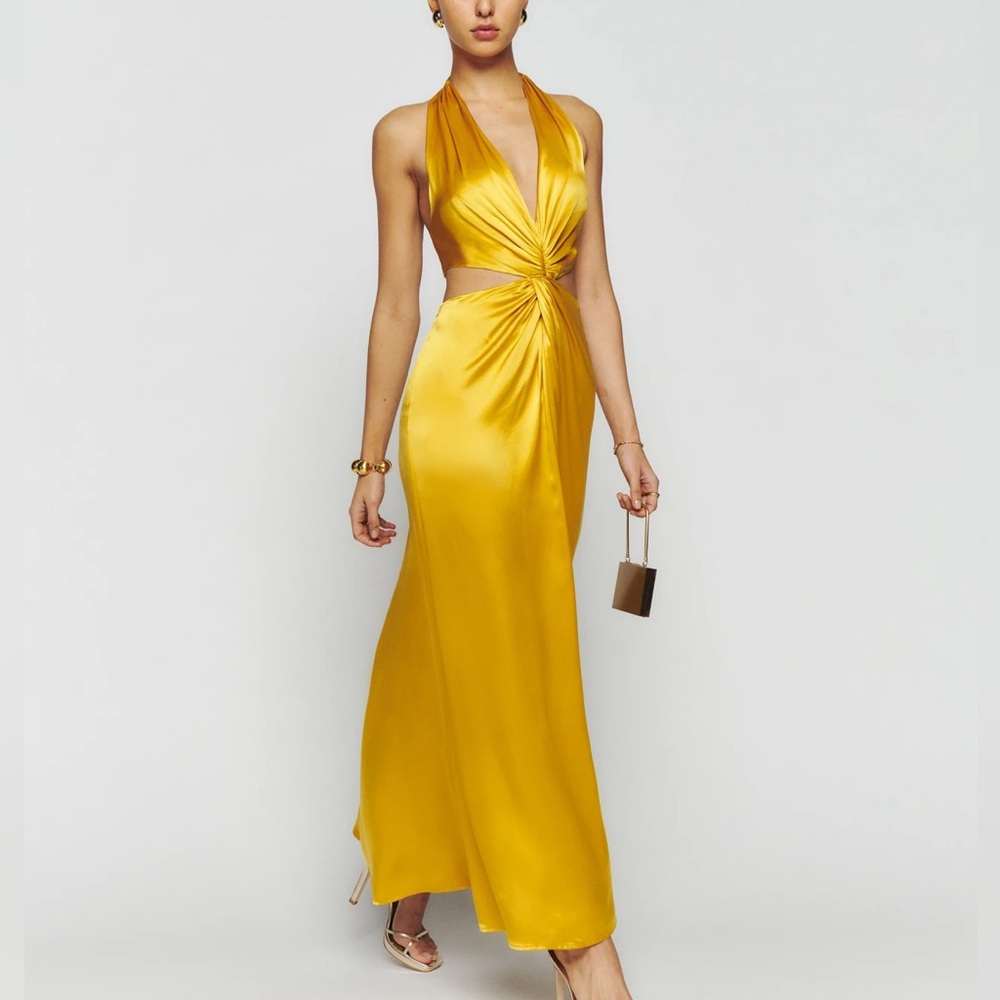 Reformation Nerida Silk Dress